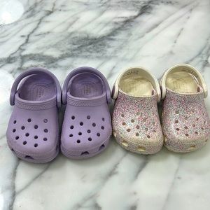 Size 4 baby girl crocs